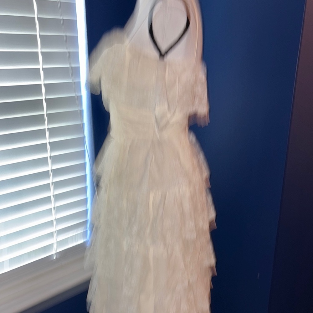 Vintage 1970s Cream Lace Two-Piece Dress | Gunne Sax Style No Size - Picture 11 of 17